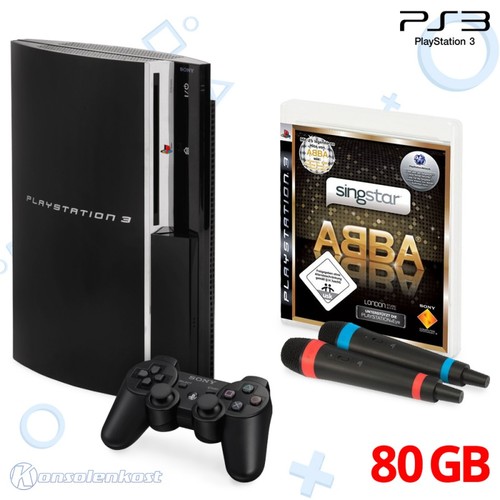 Ps3 konsole 80gb schwarz - 80gb, +
